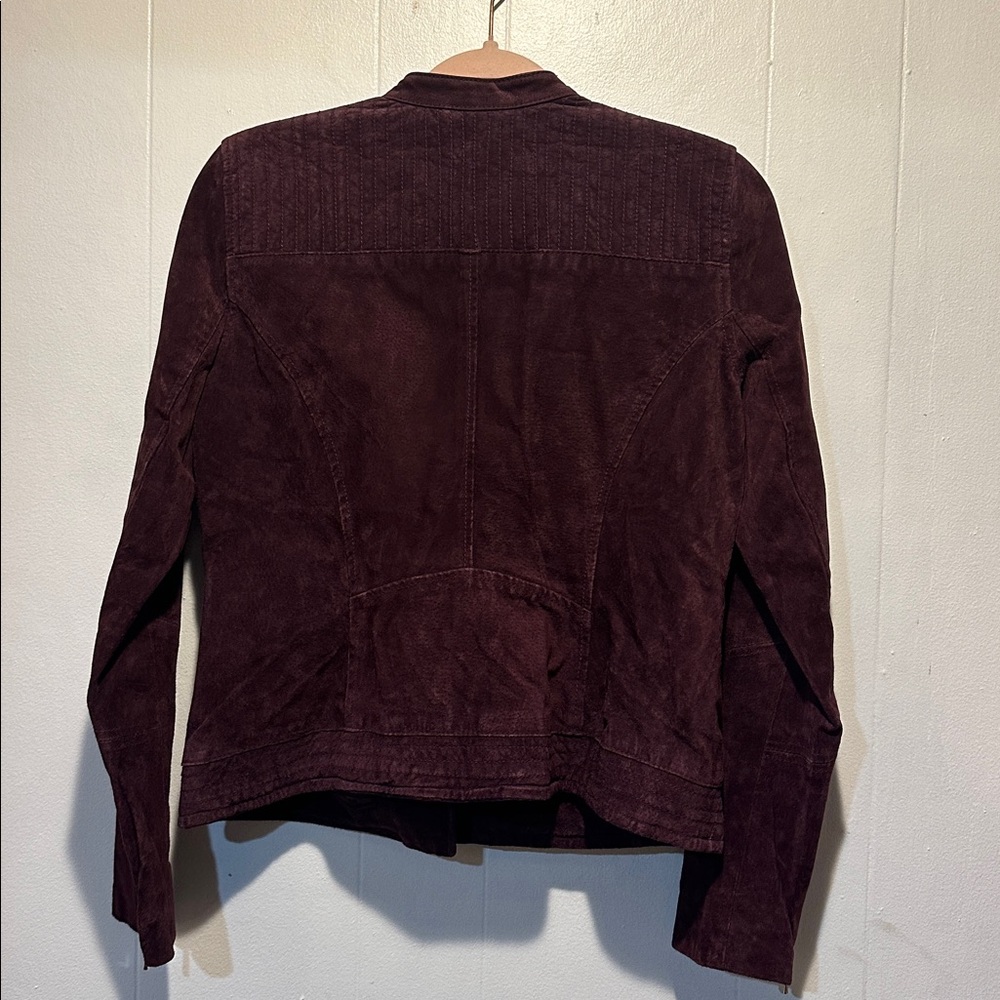 Suede moto jacket size s - Picture 4 of 4